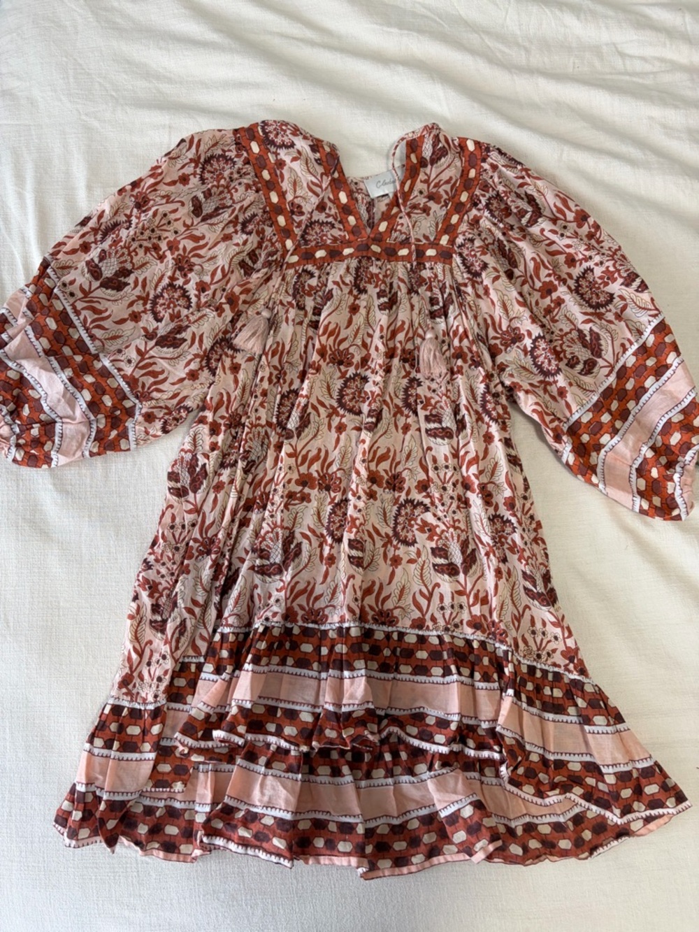 Women’s Cleobella Floral Boho Dress in Blush